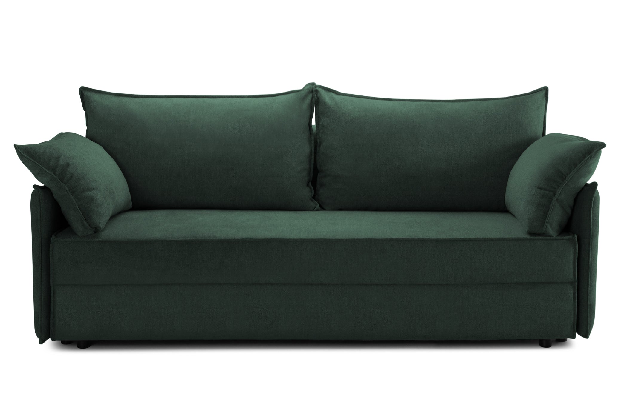 Canapea Extensibilă 3 locuri RIVA, cu ladă depozitare, 206x90x88 cm, #Color_Aston-Verde