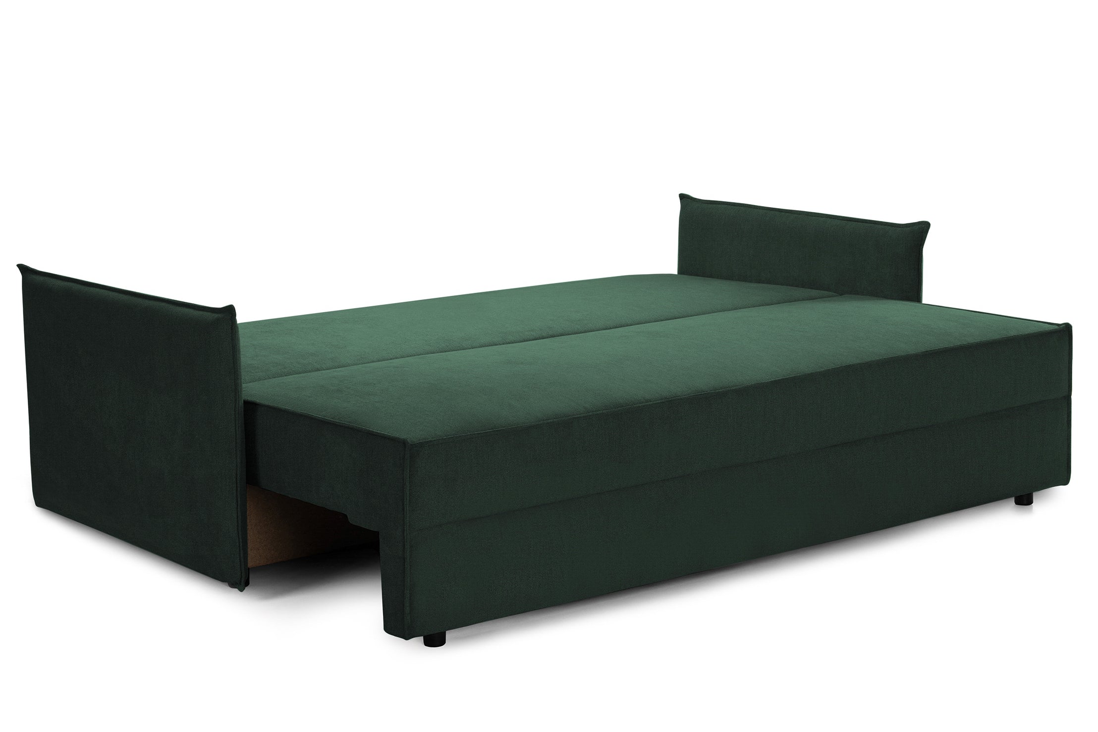 Canapea Extensibilă 3 locuri RIVA, cu ladă depozitare, 206x90x88 cm, #Color_Aston-Verde