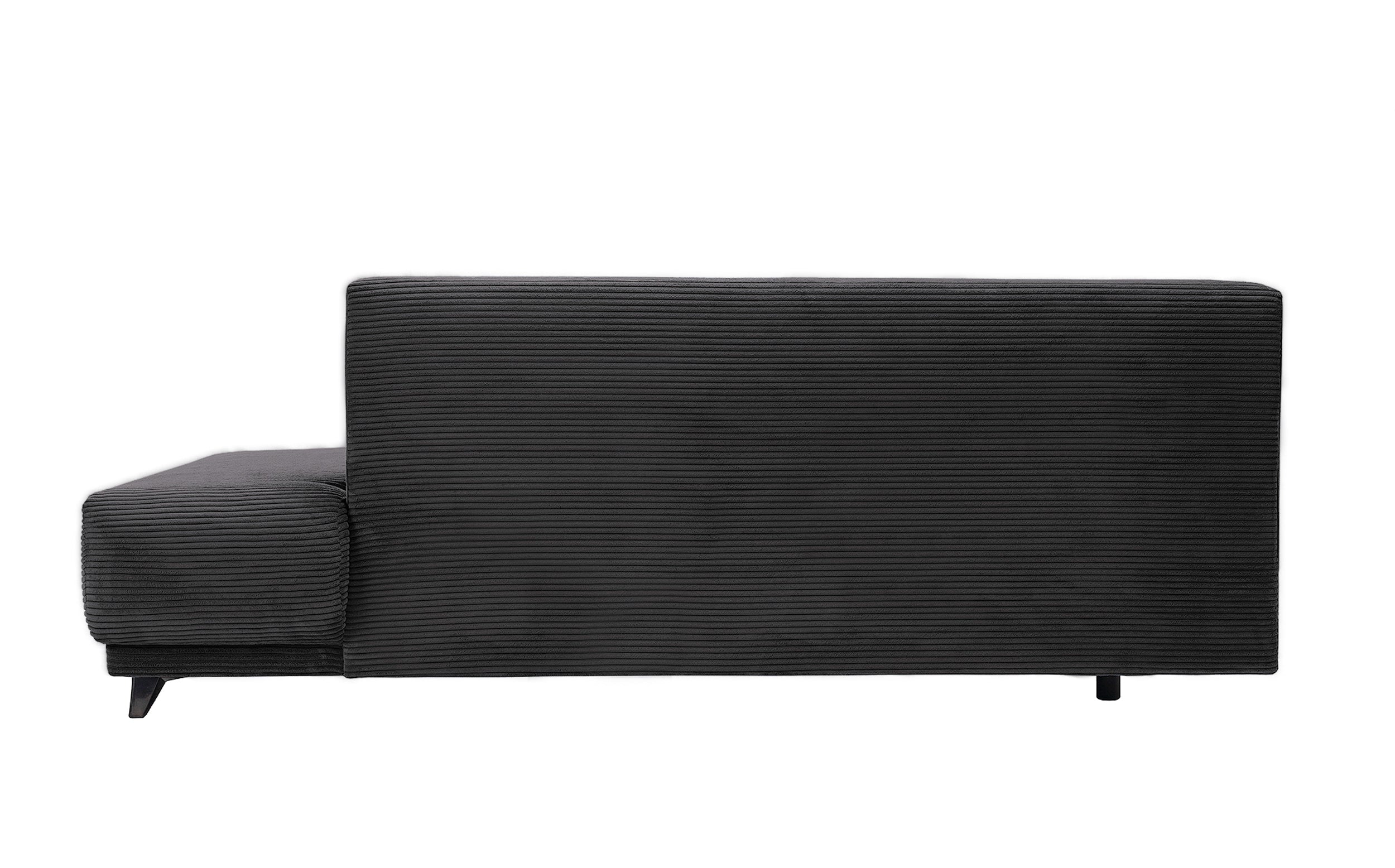 Colțar Extensibil NOMAD, cu ladă de depozitare, variante stânga/dreapta 280x215x90 cm, Prestigehome.ro, #color_Negru-Zoom