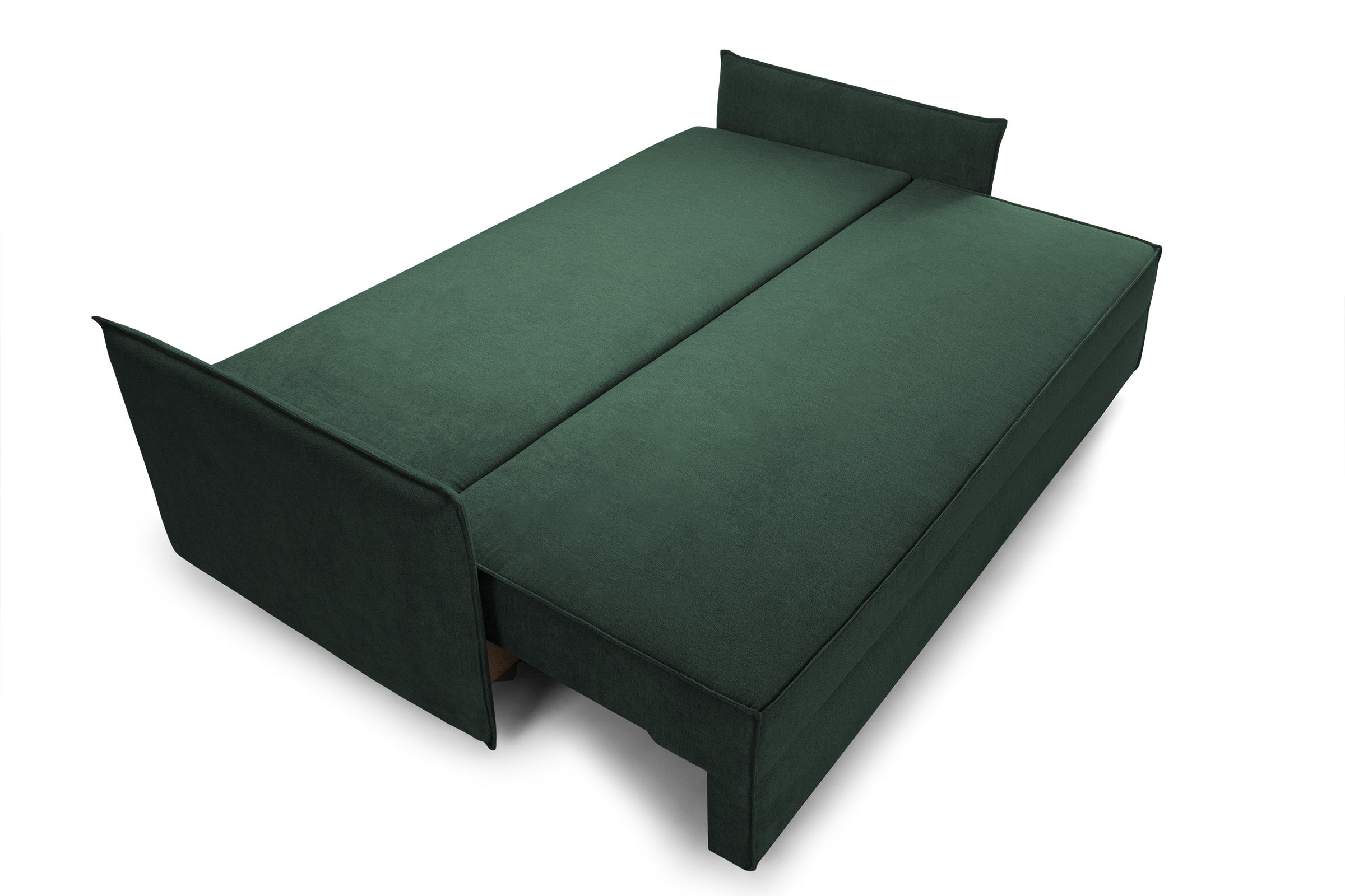 Canapea Extensibilă 3 locuri RIVA, cu ladă depozitare, 206x90x88 cm, #Color_Aston-Verde