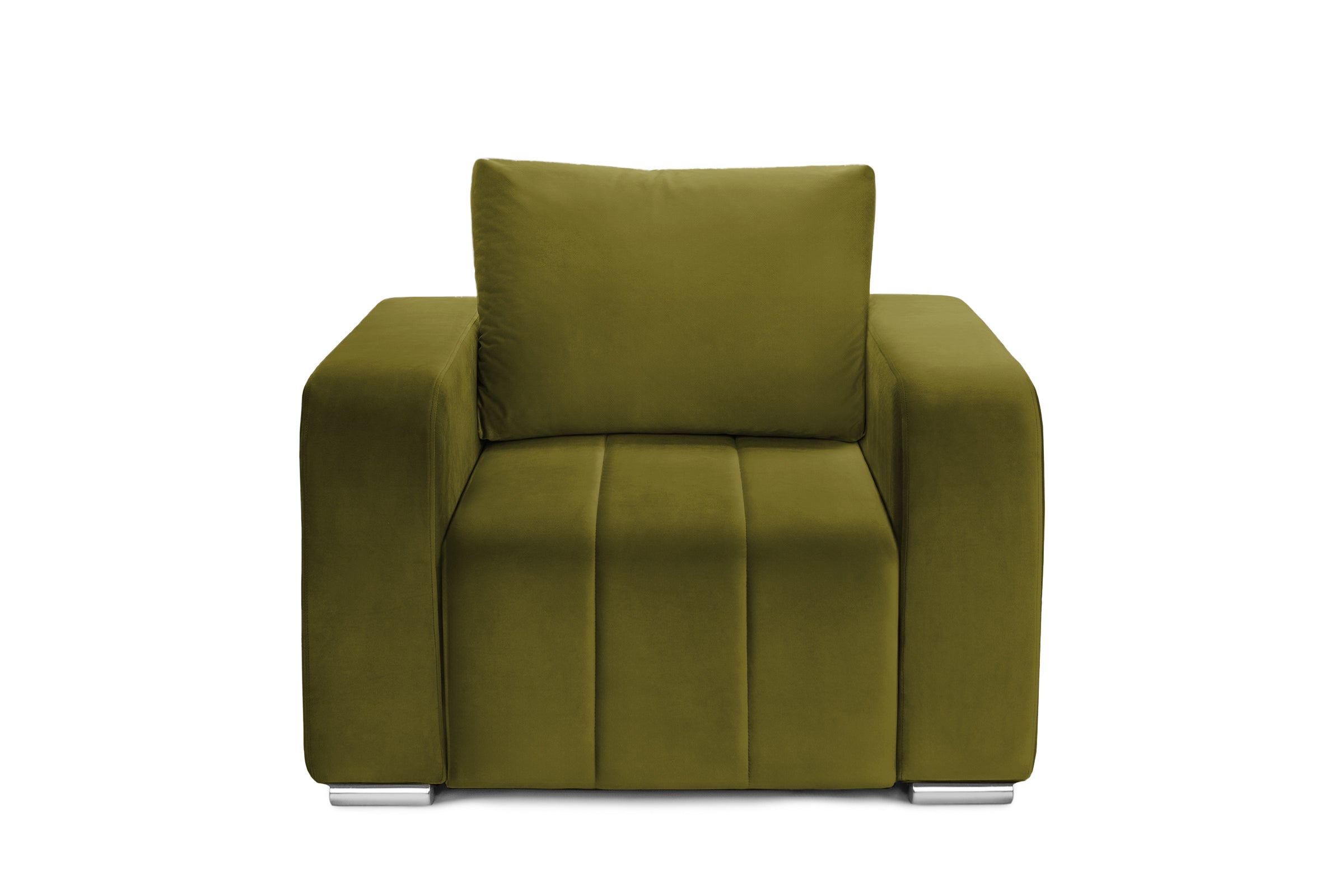 Fotoliu Diego, 103x93x88 cm, #color_Verde-Olive-Velluto