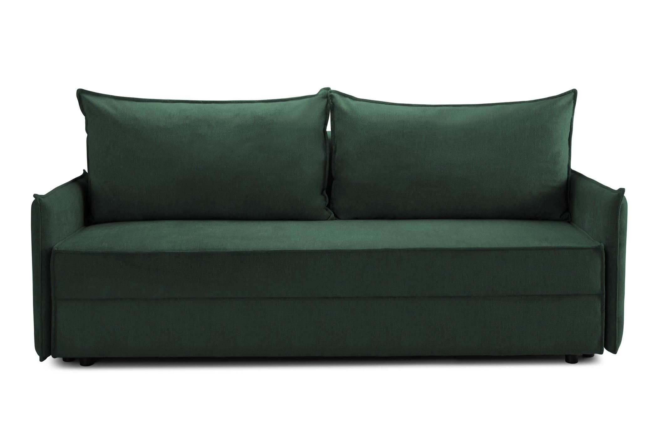 Canapea Extensibilă 3 locuri RIVA, cu ladă depozitare, 206x90x88 cm, #Color_Aston-Verde