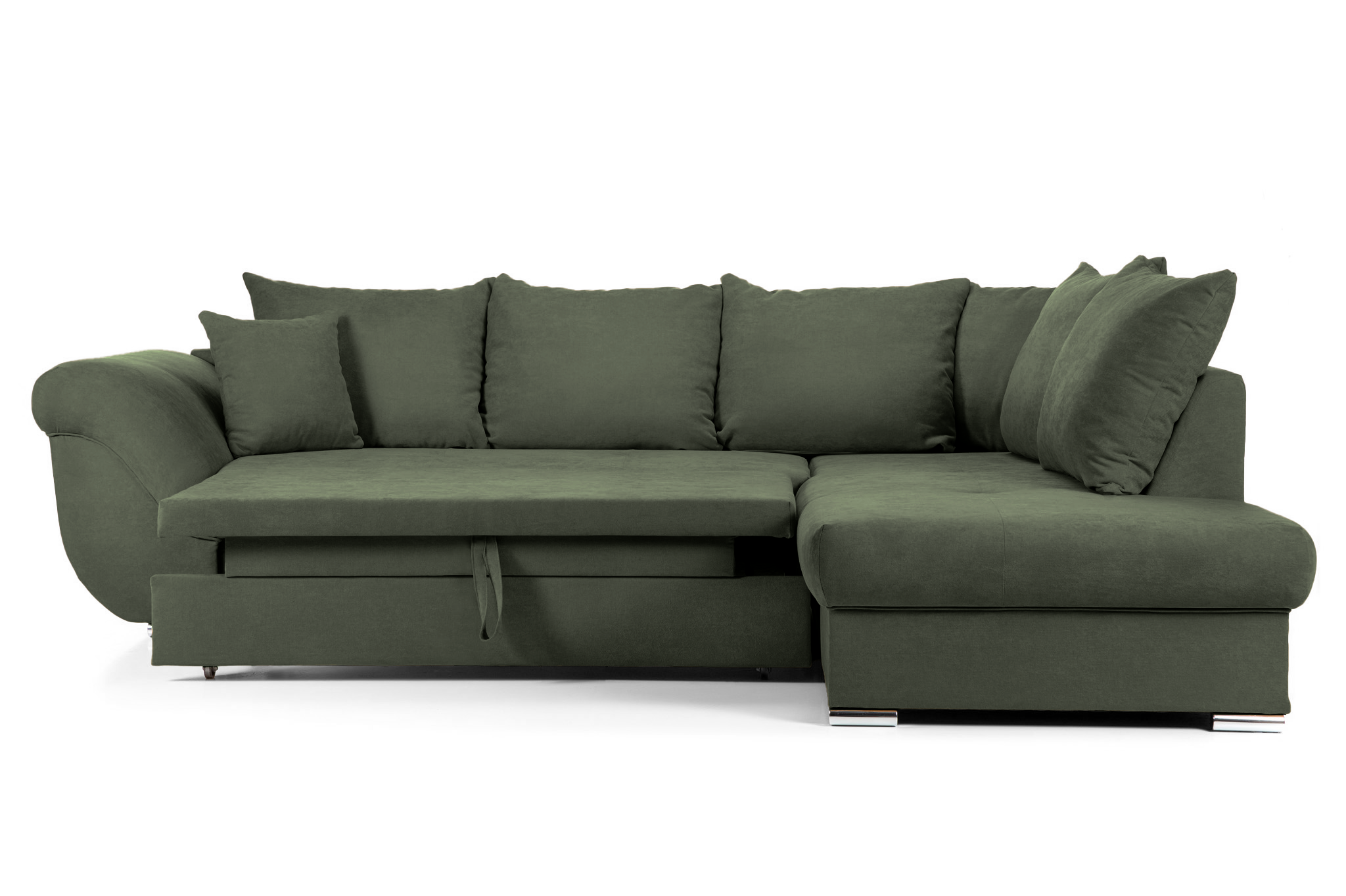 Colțar Extensibil SANTOS, variante stânga/dreapta, 295x215x80 cm, Prestigehome.ro, #color_Verde-enjoy