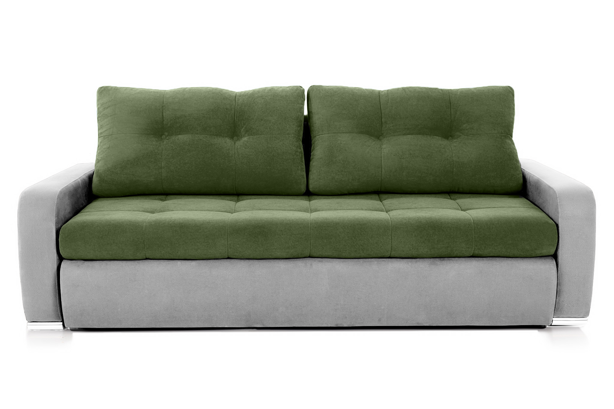 Canapea Extensibilă 3 locuri  VENETIA, cu ladă de depozitare, 220x100x90 cm, #color_Verde-Gri-Deschis-Enjoy