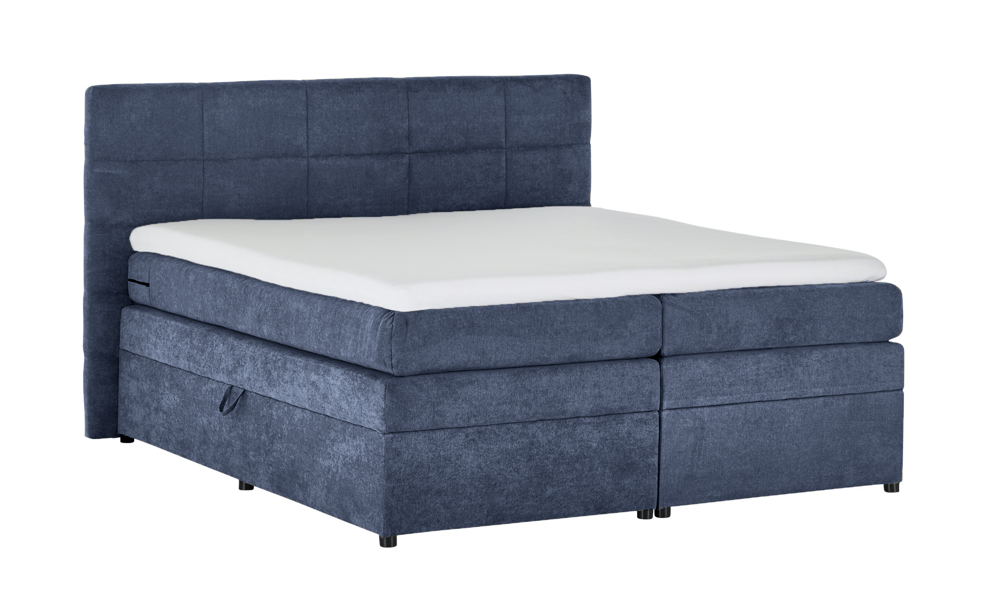 Pat Boxspring Gibson, cu lada de depozitare, Albastru Inchis, Prestigehome.ro, Prestige, #Color_Albastru-Inchis-Enjoy