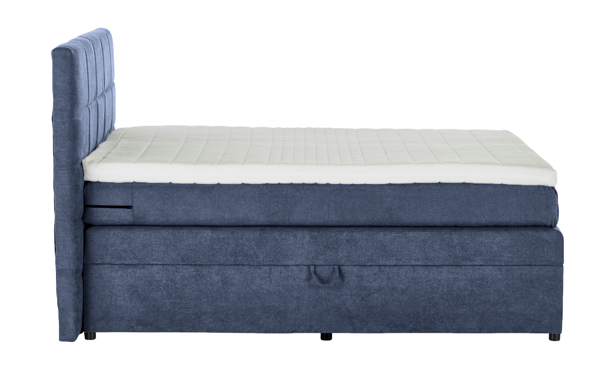 Pat Boxspring Gibson, cu lada de depozitare, Albastru Inchis, Prestigehome.ro, Prestige, #Color_Albastru-Inchis-Enjoy