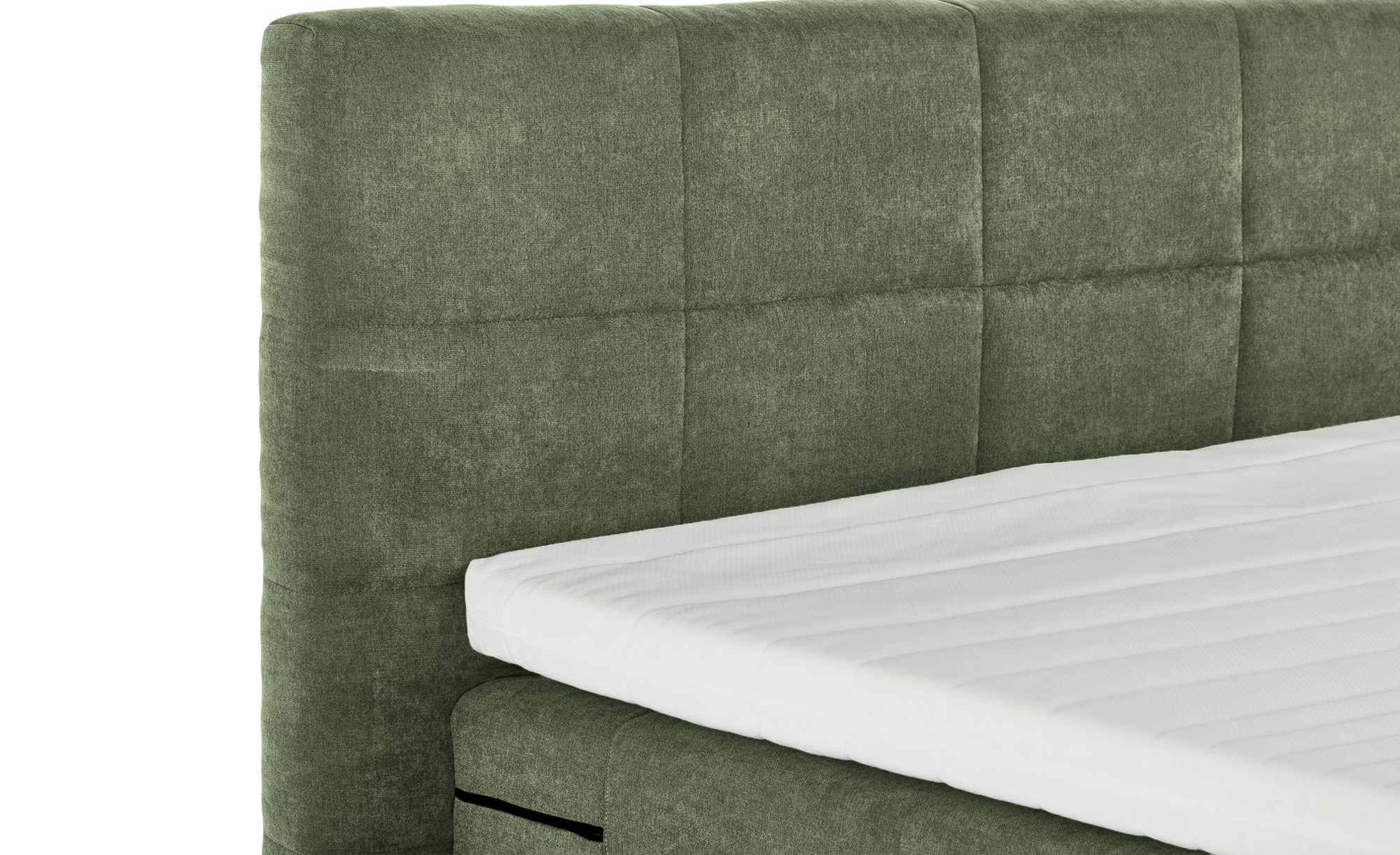 Pat Boxspring Gibson, cu lada de depozitare, Verde, Prestigehome.ro, Prestige, #Color_Verde-Enjoy