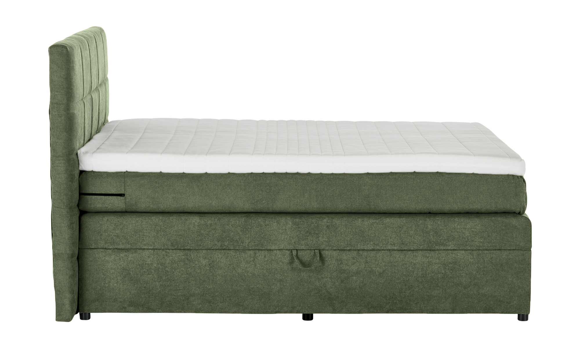 Pat Boxspring Gibson, cu lada de depozitare, Verde, Prestigehome.ro, Prestige, #Color_Verde-Enjoy