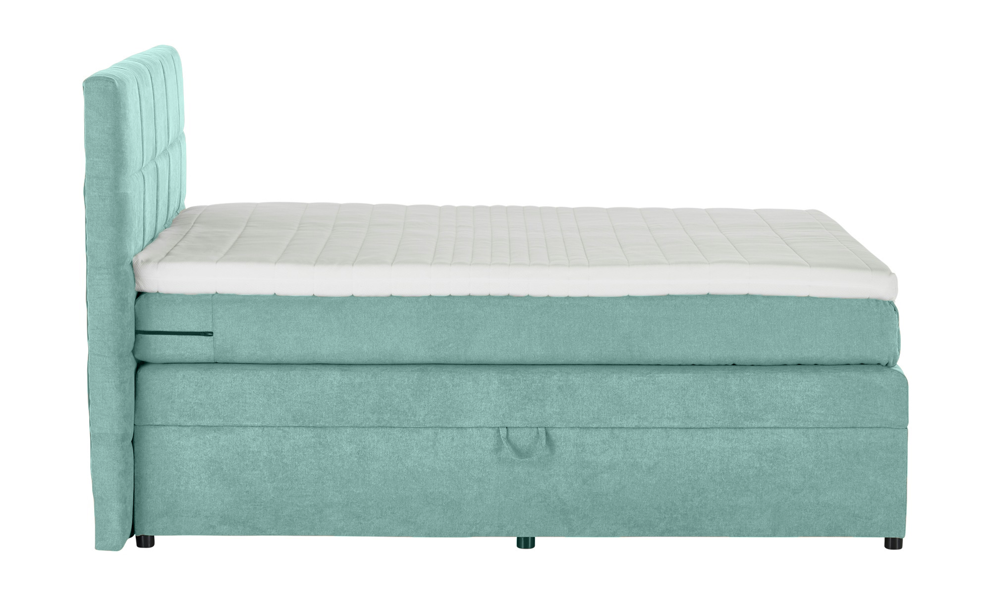 Pat Boxspring Gibson, cu lada de depozitare, Menta, Prestigehome.ro, Prestige, #Color_Menta-Enjoy